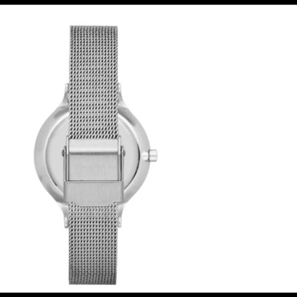 Womens Skagen Silver Anita Crystal Index Watch - Picture 2 of 5